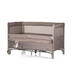 Chipolino putni krevetić s pomičnom stranicom Relax - Tiramisu