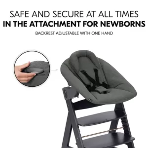 Hauck hranilica Alpha Newborn Set Plus - Dark Grey - Slika 9