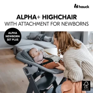 Hauck hranilica Alpha Newborn Set Plus - Dark Grey - Slika 8